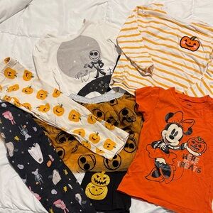 Disney Orange and Black Minnie Mouse Pumpkin Tee
